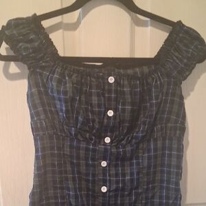 Plaid Off-Shoulder MINI DRESS